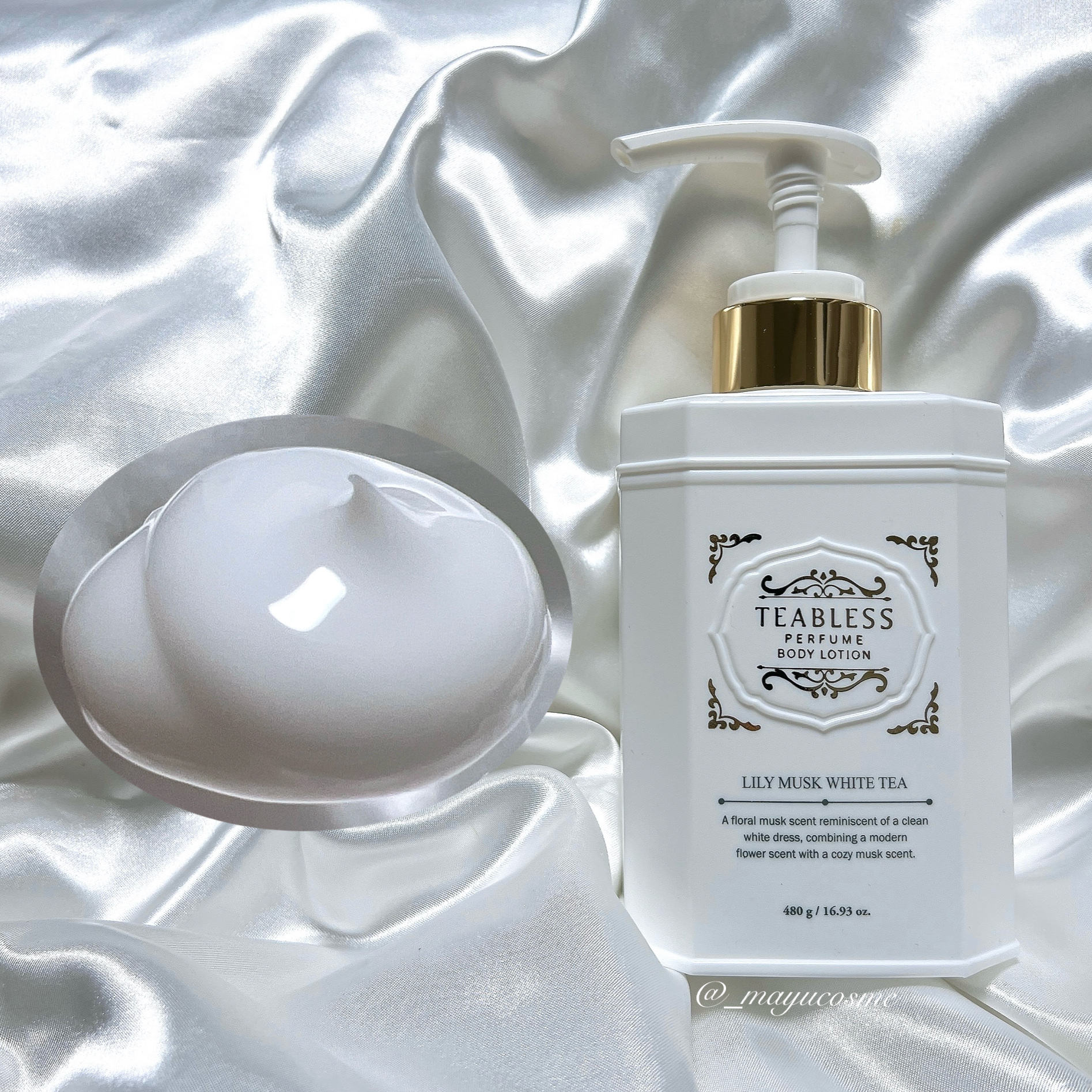 パフュームボディローション リリィムスクホワイトティー/TEABLESS/ボディローションを使ったクチコミ（2枚目）