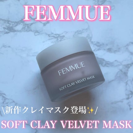 ソフトクレイ ベルベットマスク/FEMMUE/洗い流すパック・マスクを使ったクチコミ(1枚目)