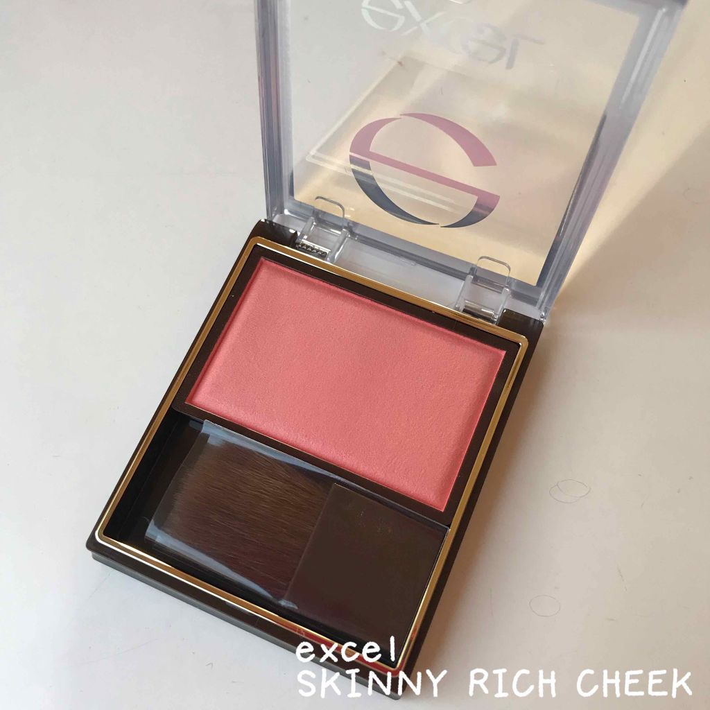 スキニーリッチチーク/excel/パウダーチークを使ったクチコミ(1枚目)