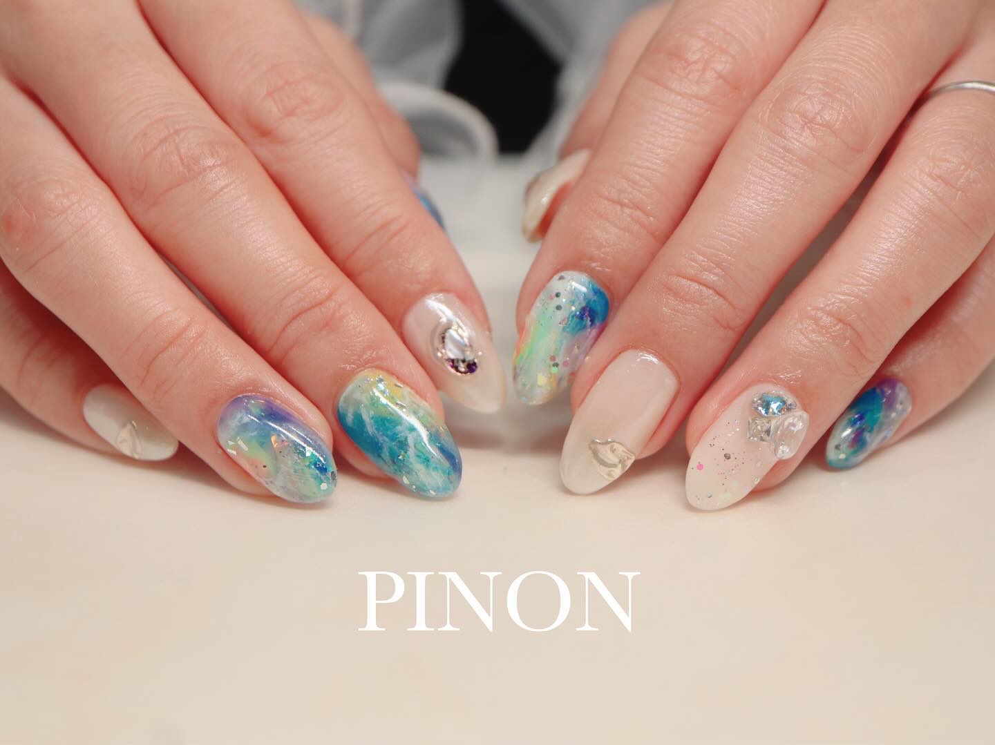 #befirstネイル,#イメージネイル,#カラフルネイル,#キラキラネイルのネイルデザイン