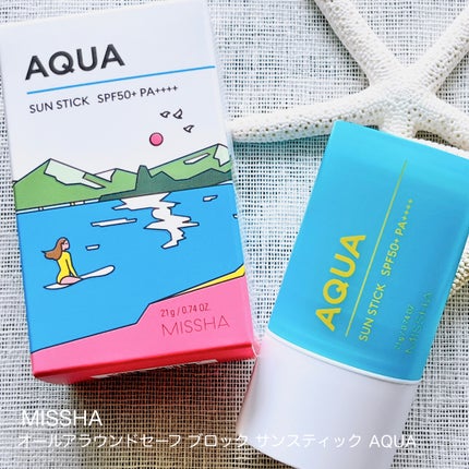 ミシャ オールアラウンド セーフブロック サンスティック アクア<SPF50+/PA++++>/MISSHA/日焼け止めスティックを使ったクチコミ(1枚目)