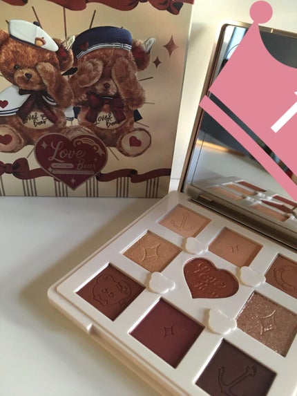 Love Bear 9色 アイシャドウパレット/FlowerKnows/アイシャドウパレットを使ったクチコミ(3枚目)