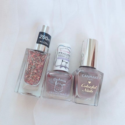フレンドネイル(リニューアル品)	 1-25(33141)プリズムライラック/DAISO/マニキュアを使ったクチコミ(2枚目)