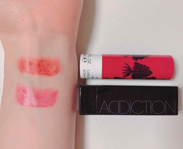 ADDICTION アディクション ザ リップスティック シアーのクチコミ「私的"透け"赤リップ💄

♡KORRES リップバームスティック
    ワイルドベリー   .....」（2枚目）