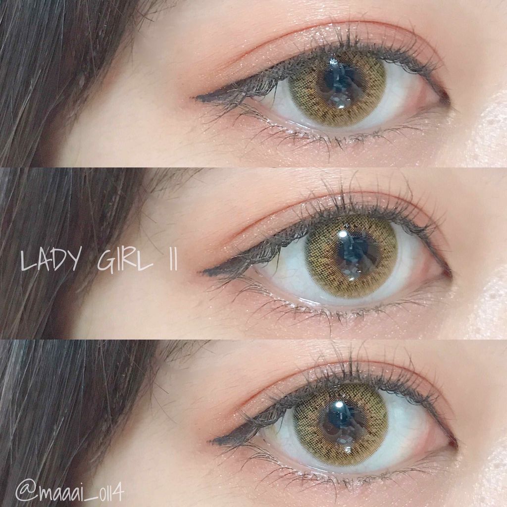 レディーガール2/蜜のレンズ/カラーコンタクトレンズを使ったクチコミ（1枚目）