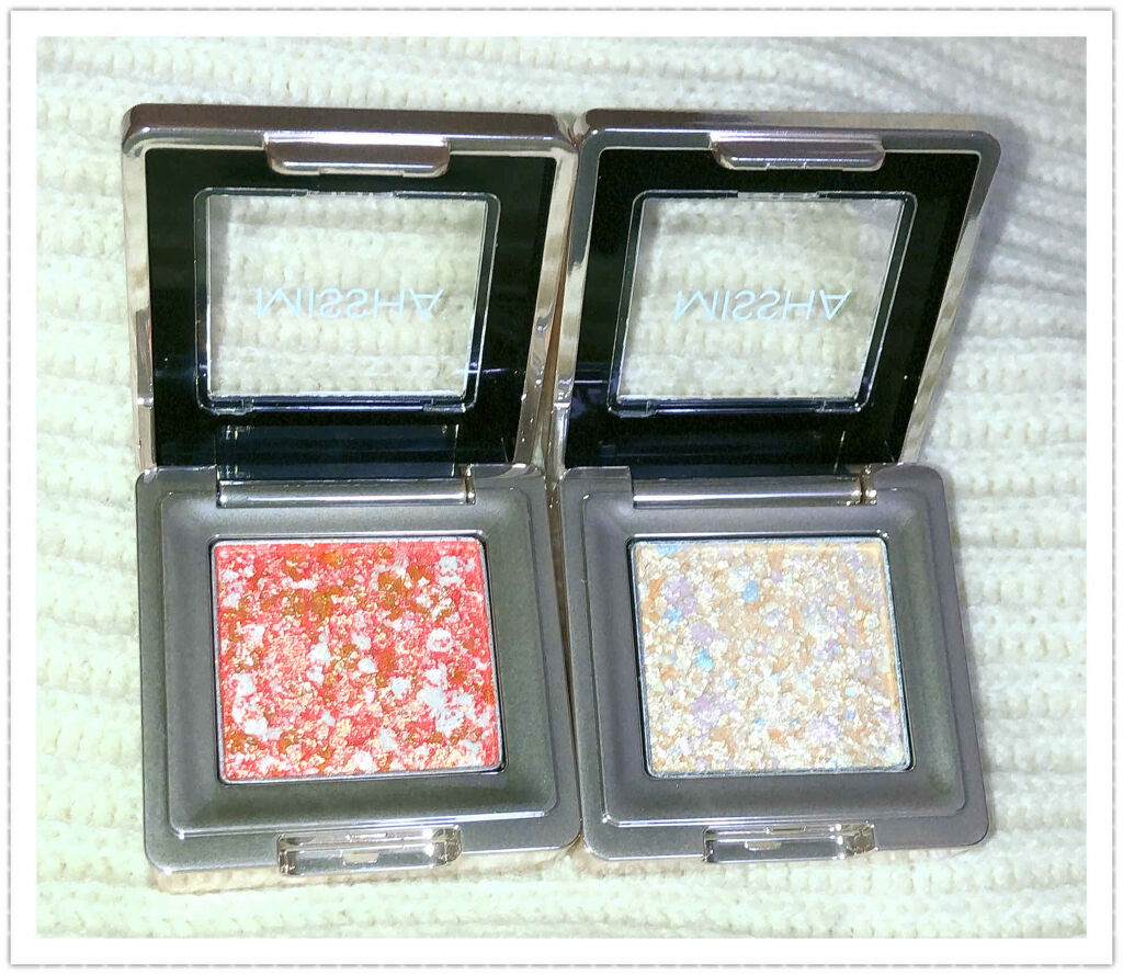 グリッタープリズム シャドウ/MISSHA/グリッターを使ったクチコミ（2枚目）