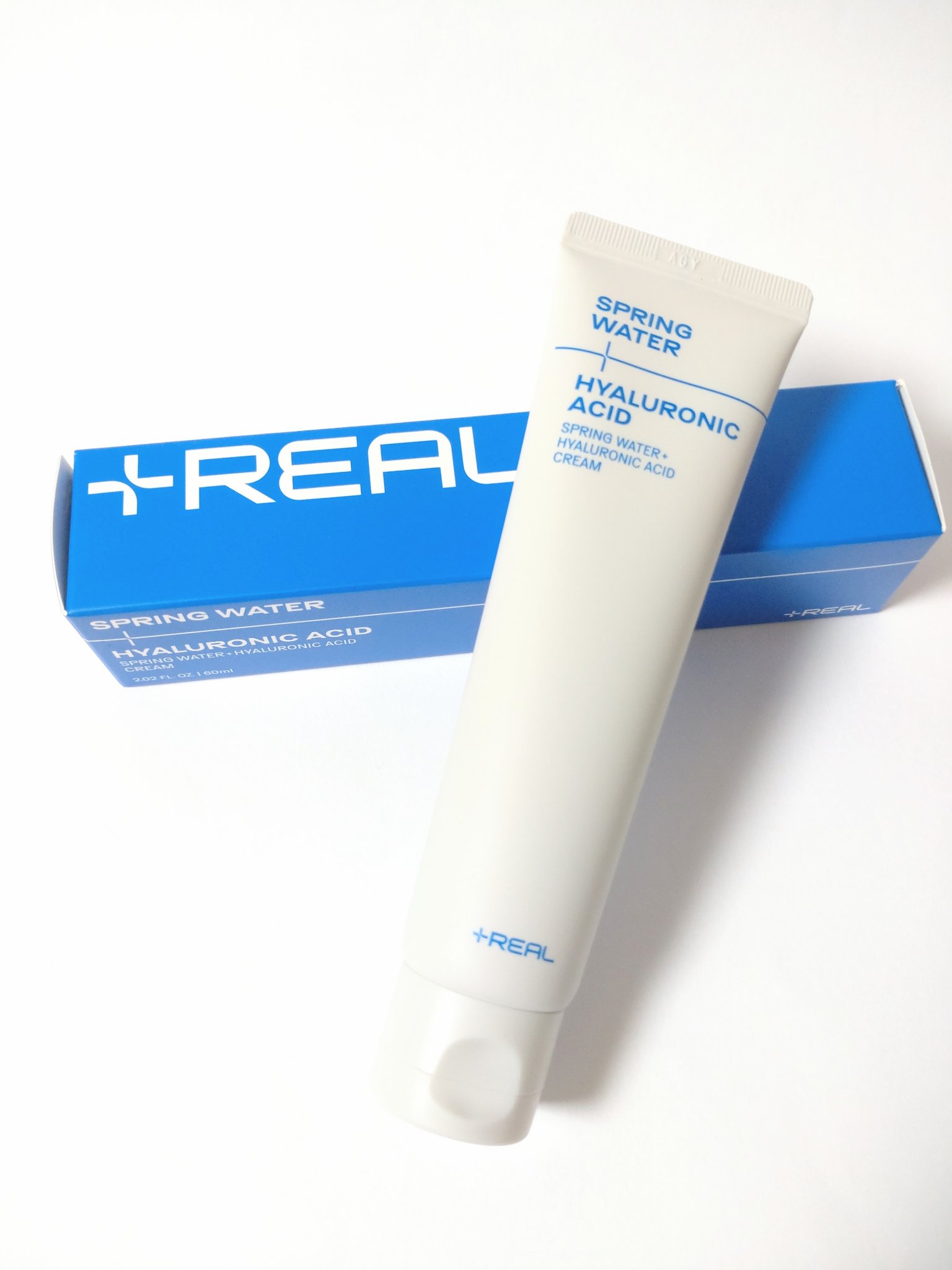スプリングウォーター+ヒアルロン酸クリーム/+REAL/フェイスクリームを使ったクチコミ（1枚目）
