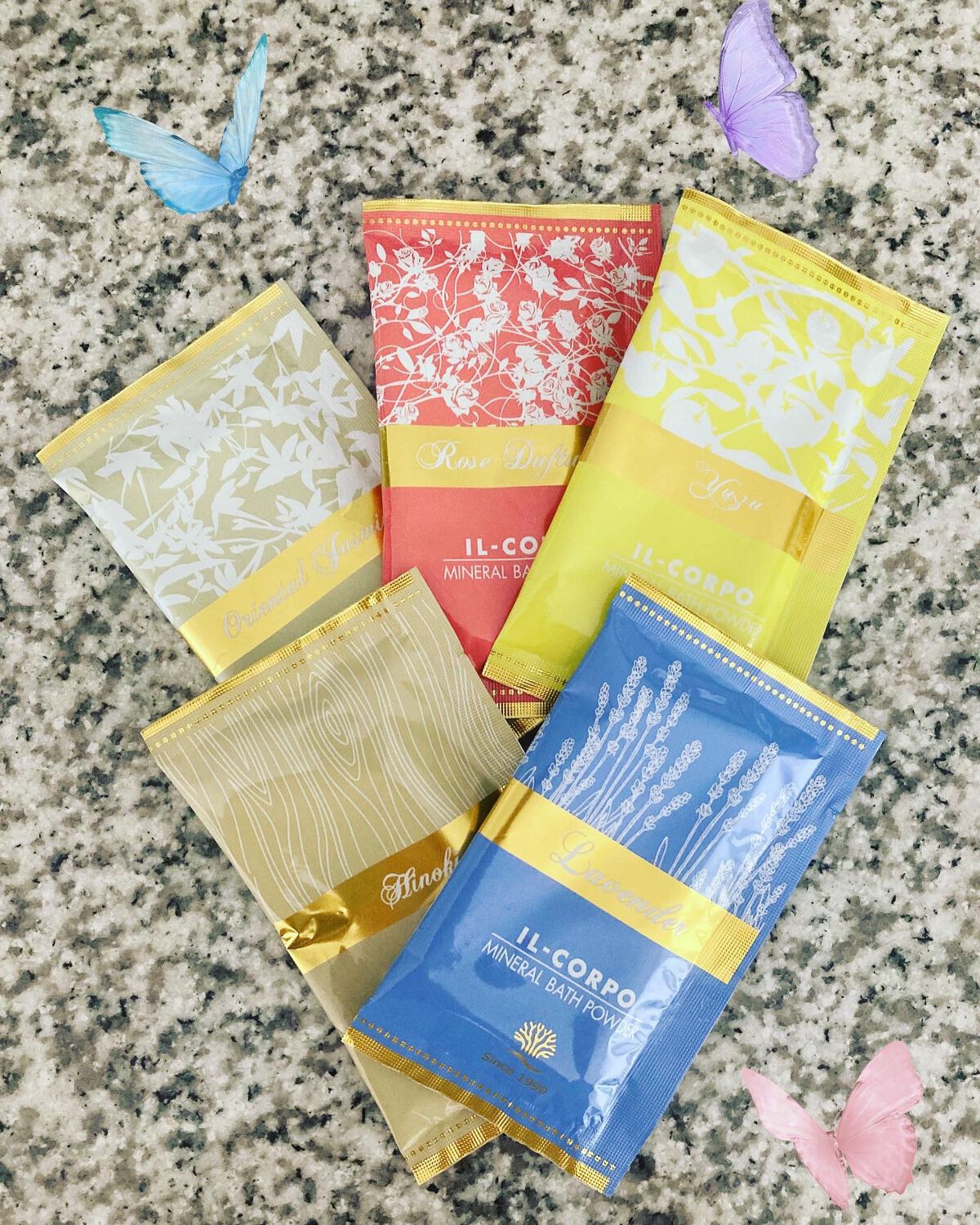 ミネラルバスパウダー グリーティングギフト/イルコルポ/入浴剤セットを使ったクチコミ（1枚目）