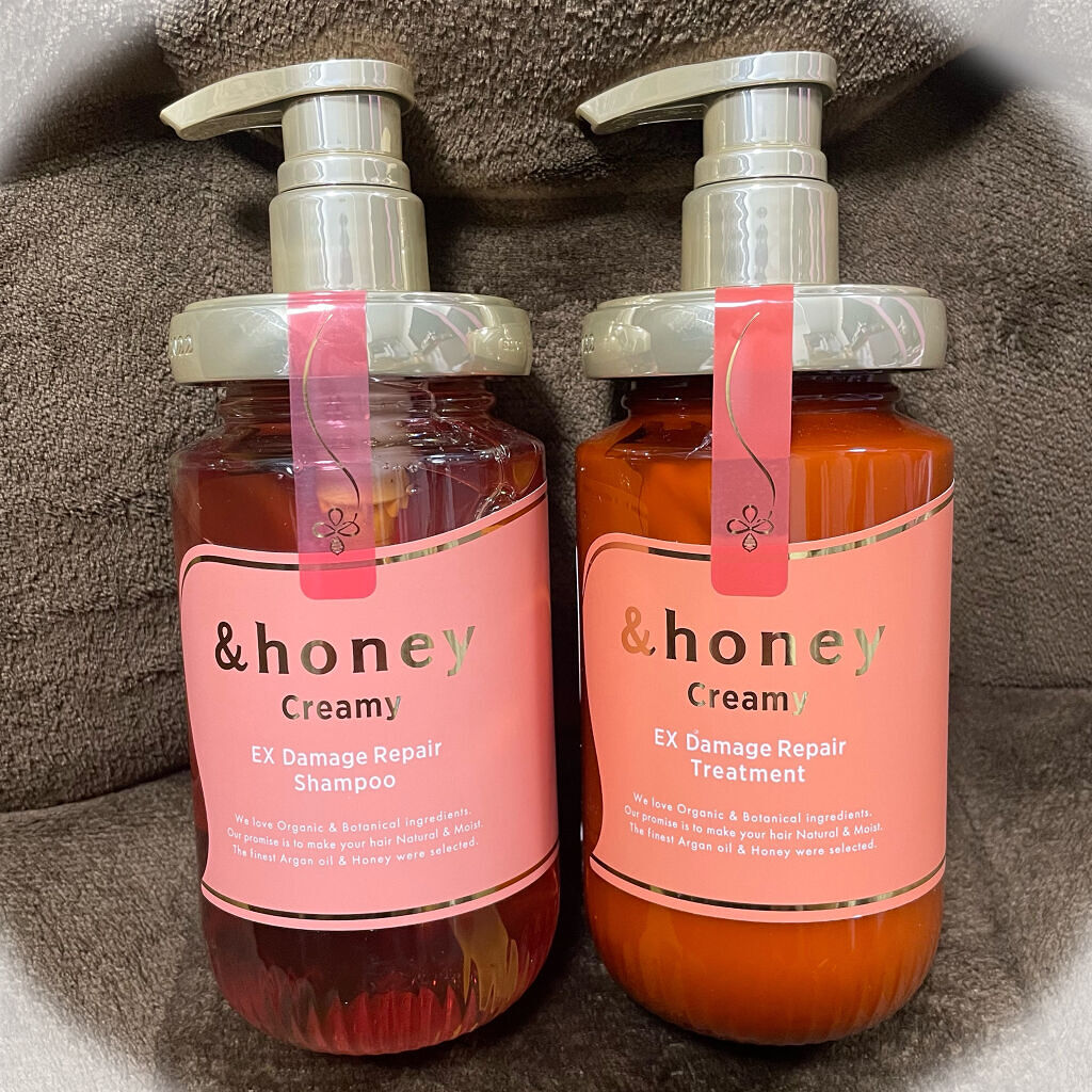 Creamy EXダメージリペアシャンプー1.0/ヘアトリートメント2.0/&honey/市販シャンプーを使ったクチコミ（1枚目）