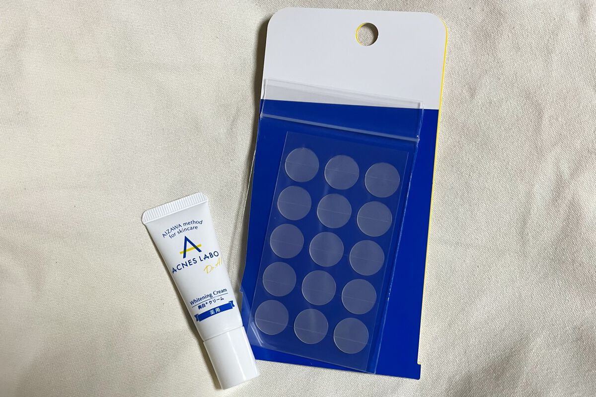 薬用 美白アクネホワイトクリーム 専用パッチ付/アクネスラボ/その他キットセットを使ったクチコミ（2枚目）