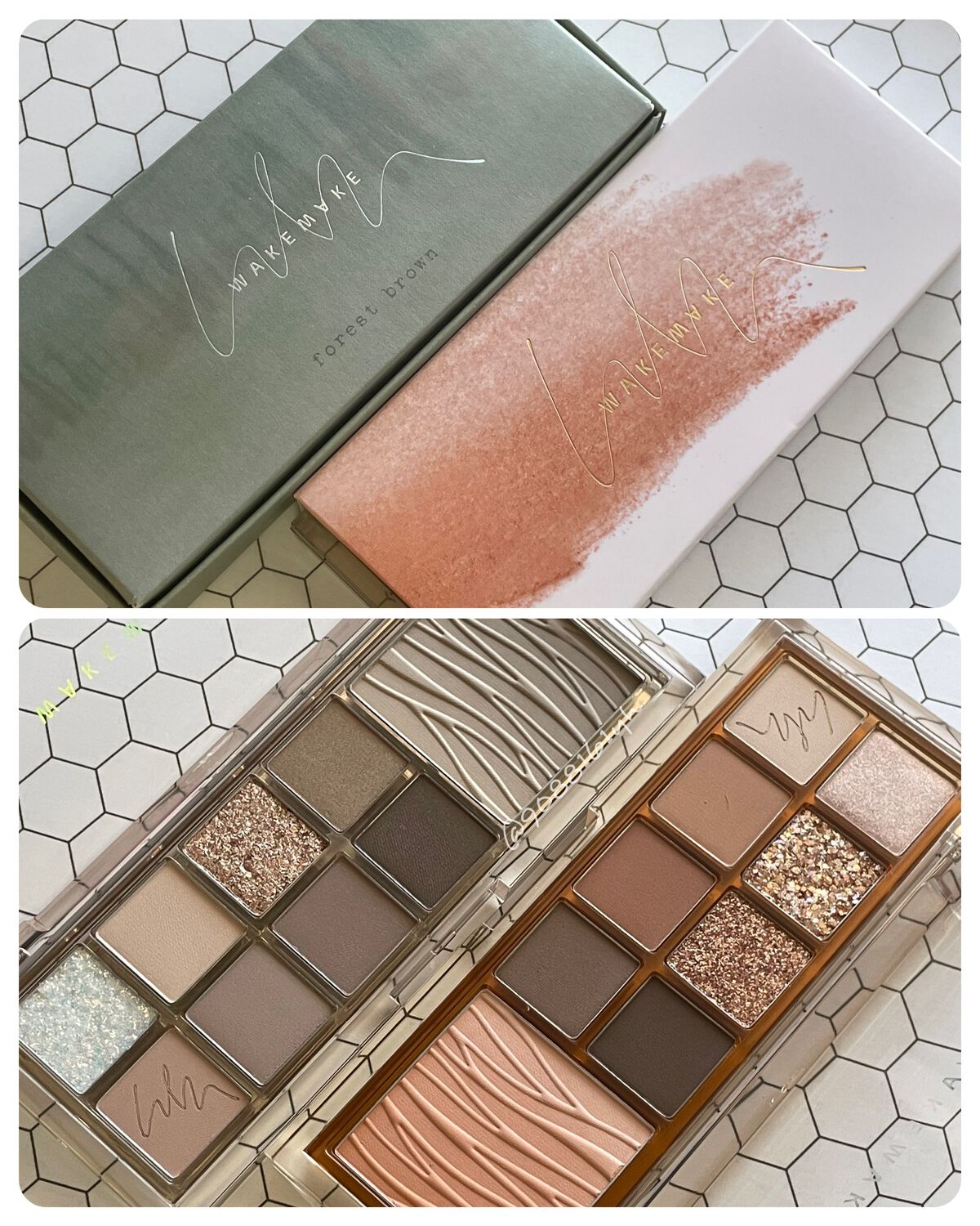 ミックスブラーリングアイパレット/wakemake/マルチパレットを使ったクチコミ(2枚目)