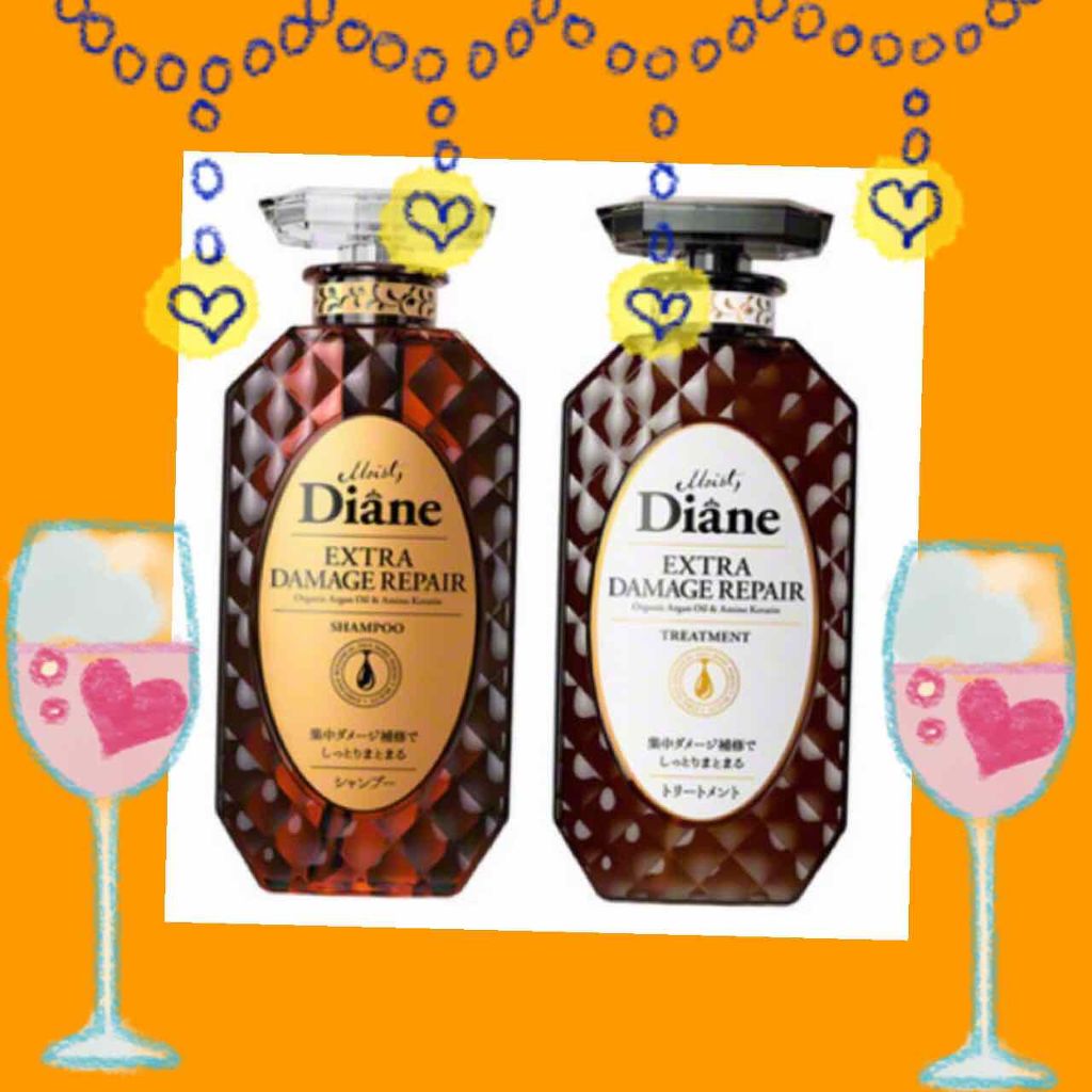 パーフェクトビューティ モイストダイアン エクストラダメージリペア シャンプー/トリートメント/ダイアン/市販シャンプーを使ったクチコミ(1枚目)