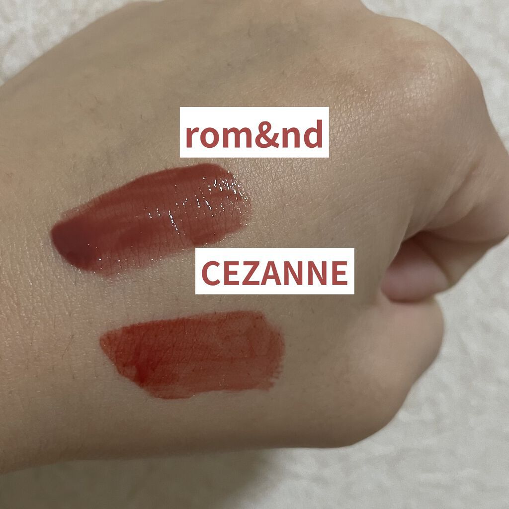 ジューシーラスティングティント/rom&nd/リップティントを使ったクチコミ（2枚目）