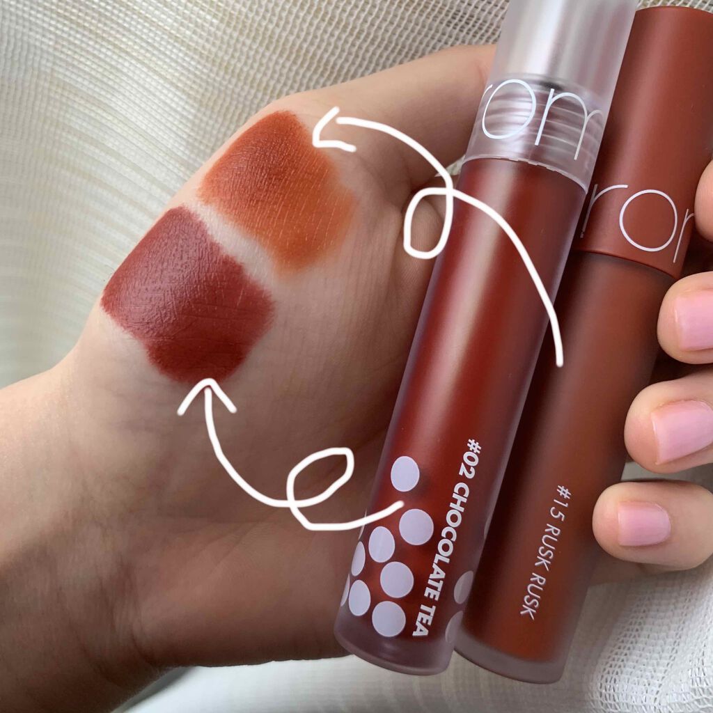 ゼロベルベットティント/rom&nd/リップティントを使ったクチコミ(1枚目)