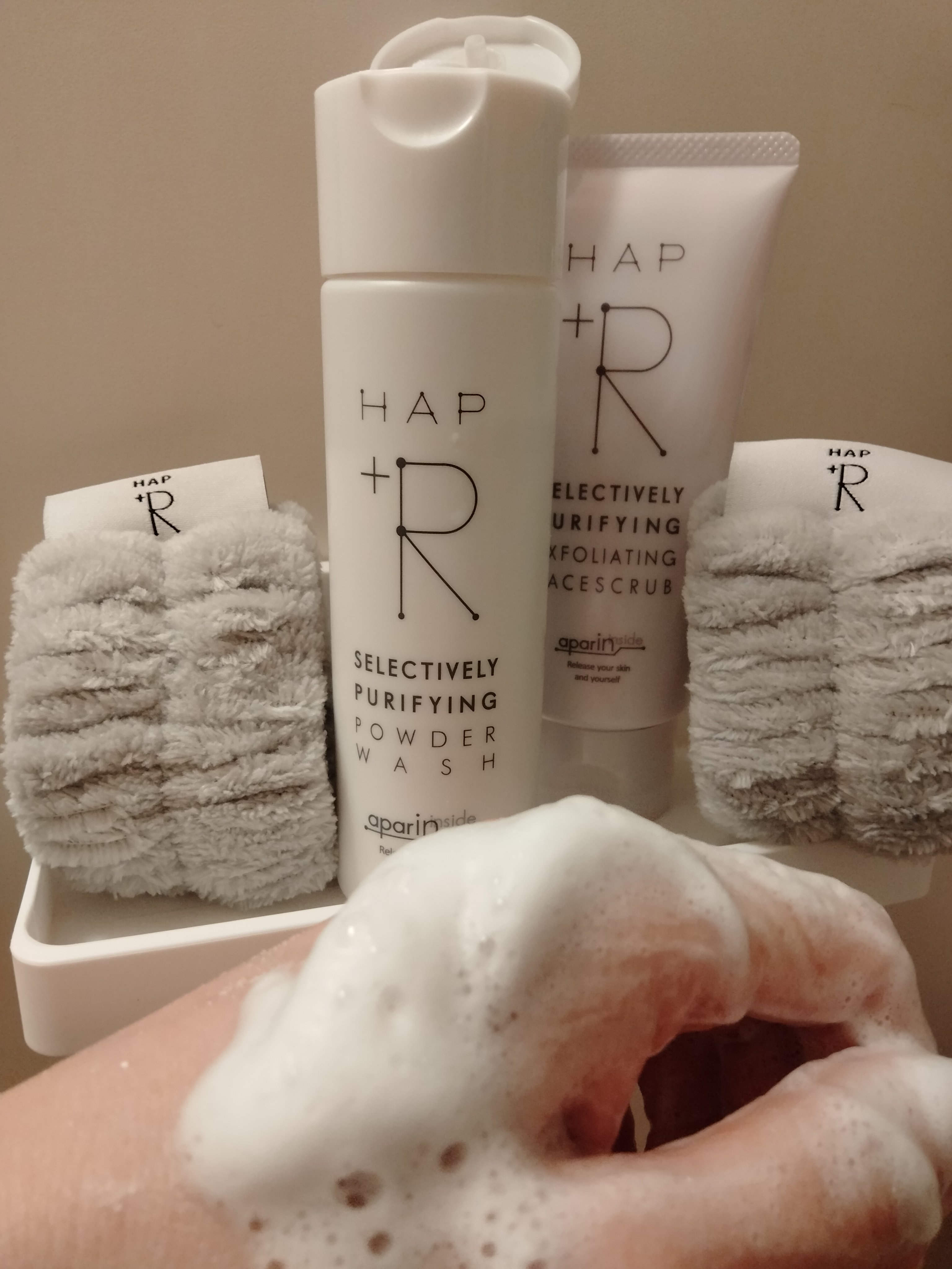 ハップアール パウダーウォッシュ/HAP＋R/洗顔パウダーを使ったクチコミ（3枚目）