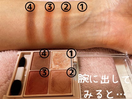 シルキースフレアイズ(マットタイプ)/キャンメイク/アイシャドウパレットを使ったクチコミ(3枚目)