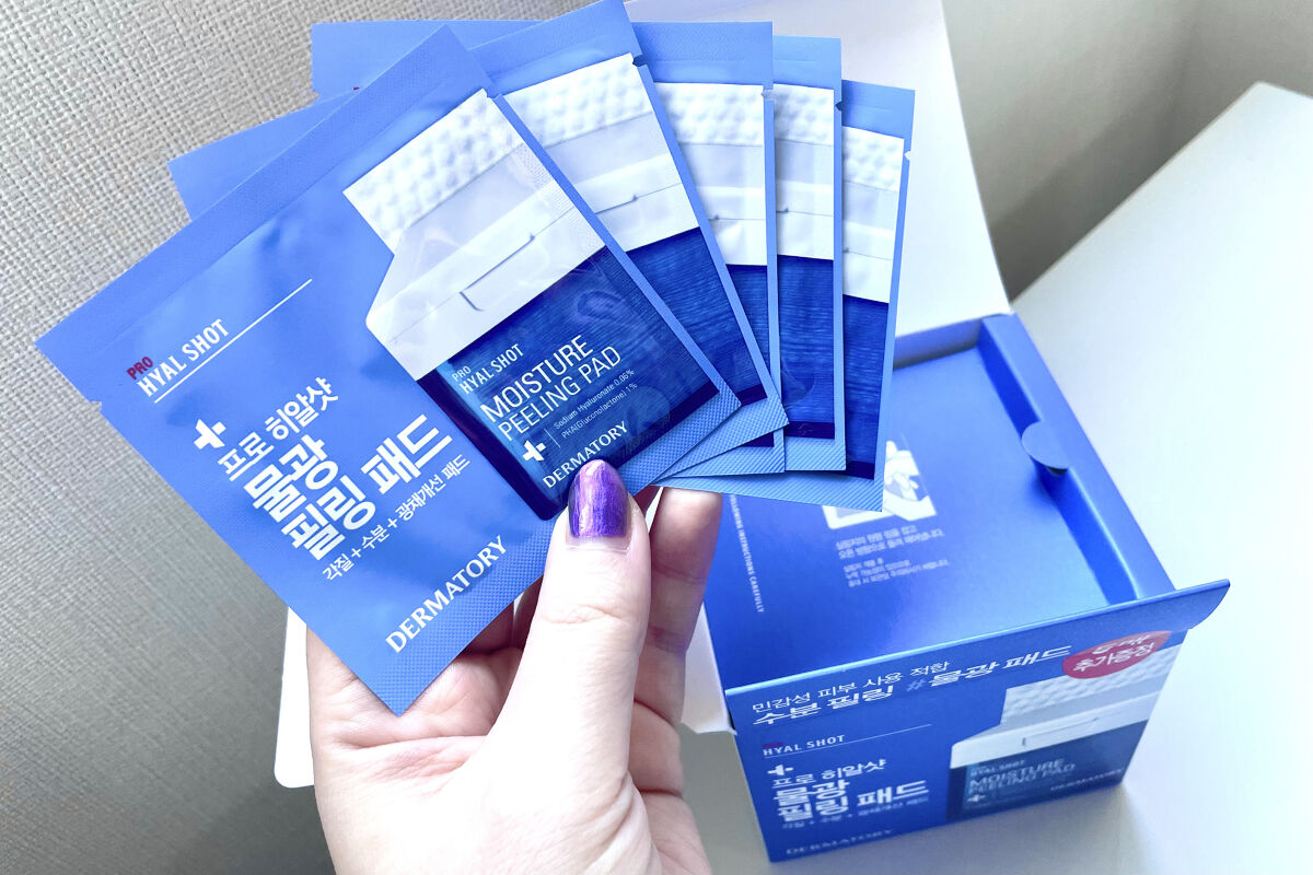 プロヒアルショット モイスチャーピーリングパッド/Dermatory/トナーパッドを使ったクチコミ（2枚目）