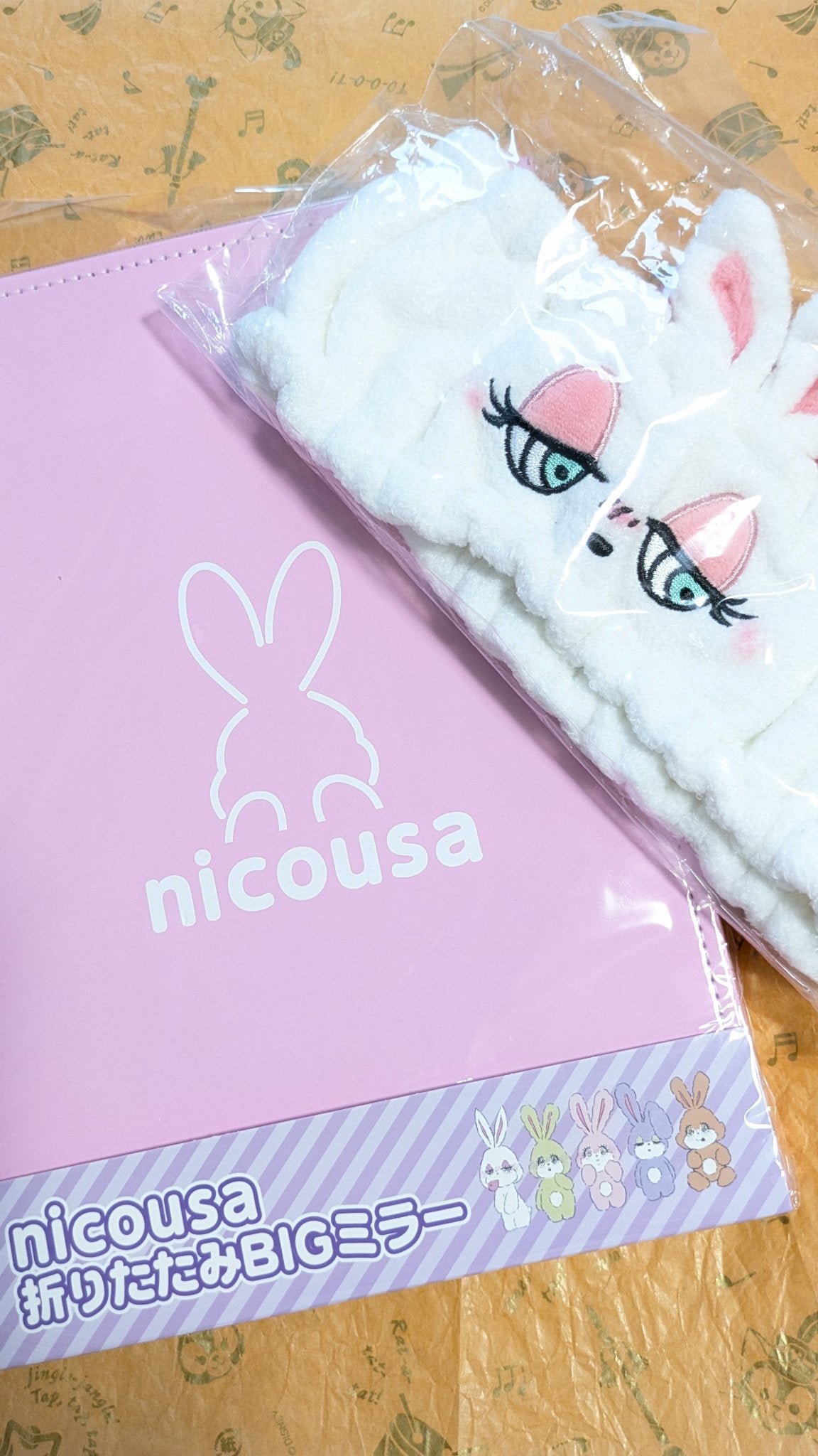 nicousa折りたたみ BIGミラー(ピンク)/NiCORON/その他を使ったクチコミ(2枚目)