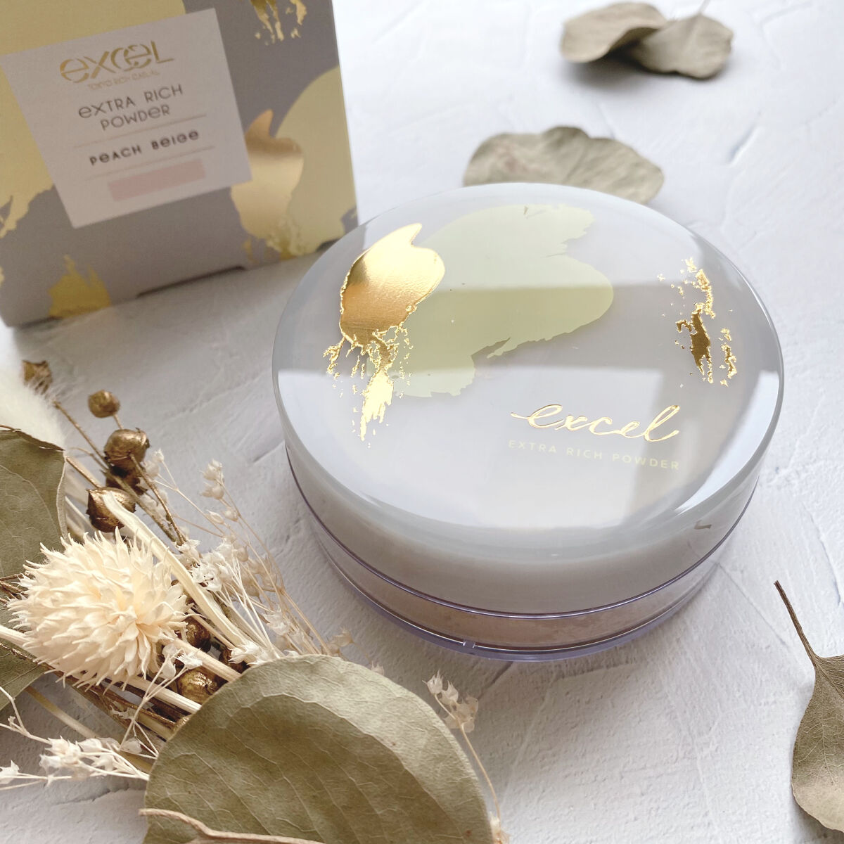 エクストラリッチパウダー ’23  01 ピーチベージュ/excel/ルースパウダーを使ったクチコミ（1枚目）