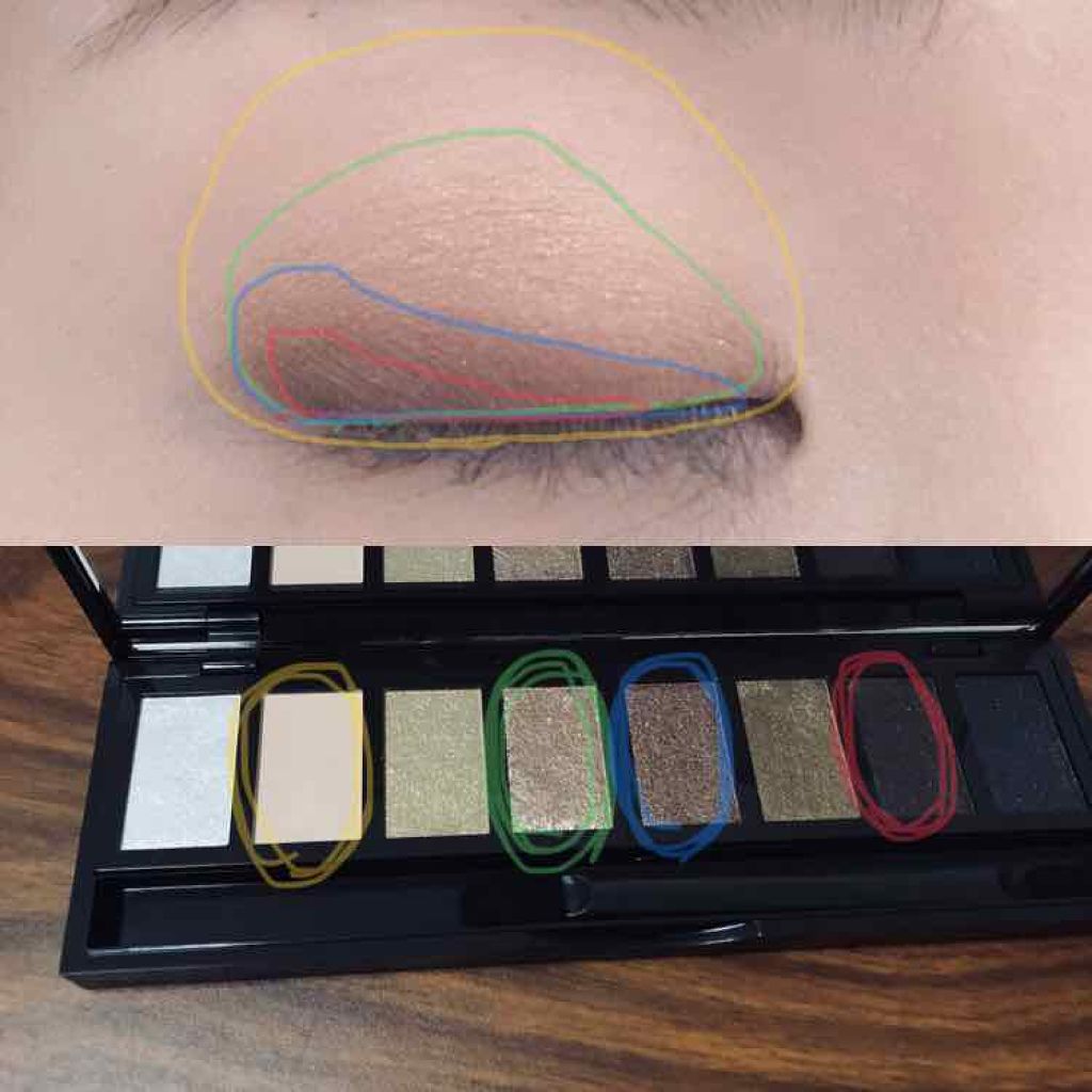 グラマラスリッチ アイパレット (クリスマスコフレ 2018)/Visée/メイクアップキットを使ったクチコミ(4枚目)