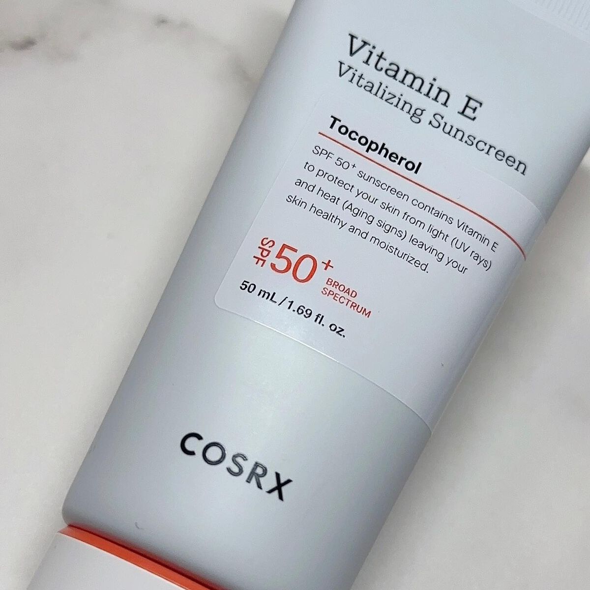 ビタミンEバイタライジングUVクリーム SFP50+/COSRX/日焼け止めクリームを使ったクチコミ(2枚目)