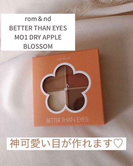 ベターザンアイズ/rom&nd/アイシャドウパレットを使ったクチコミ(1枚目)