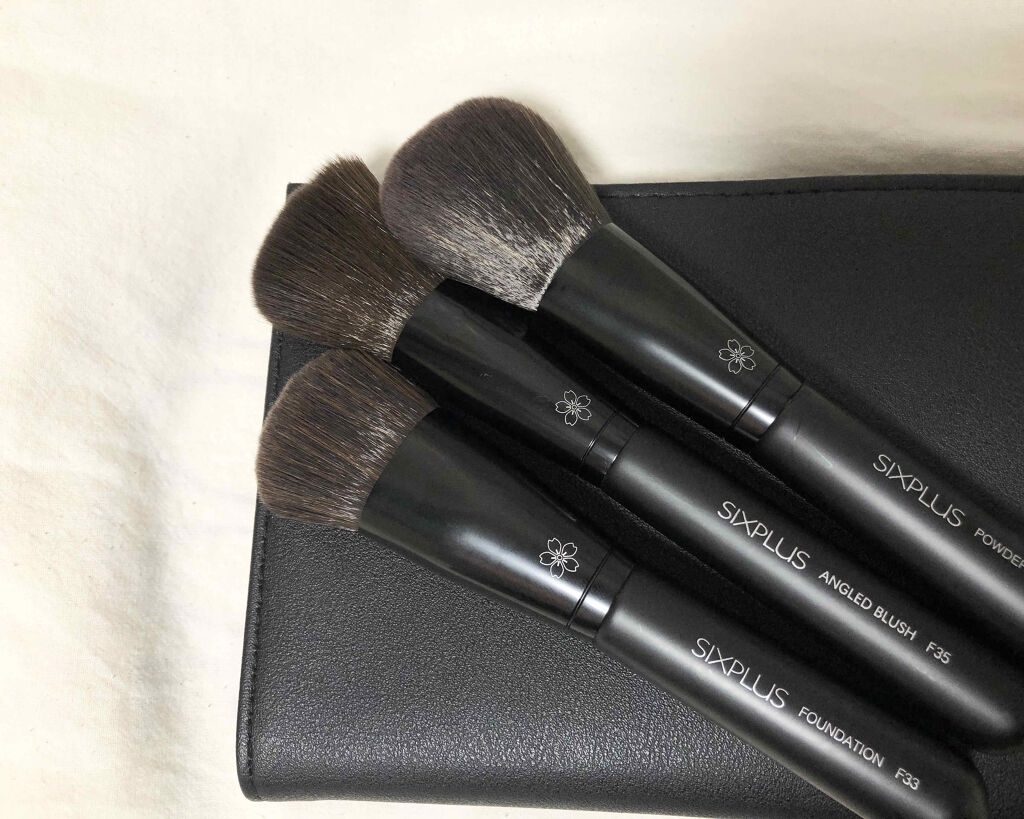 SIXPLUS 携帯用メイクブラシ3本セットCHIC シリーズ/SIXPLUS/メイクブラシを使ったクチコミ（1枚目）