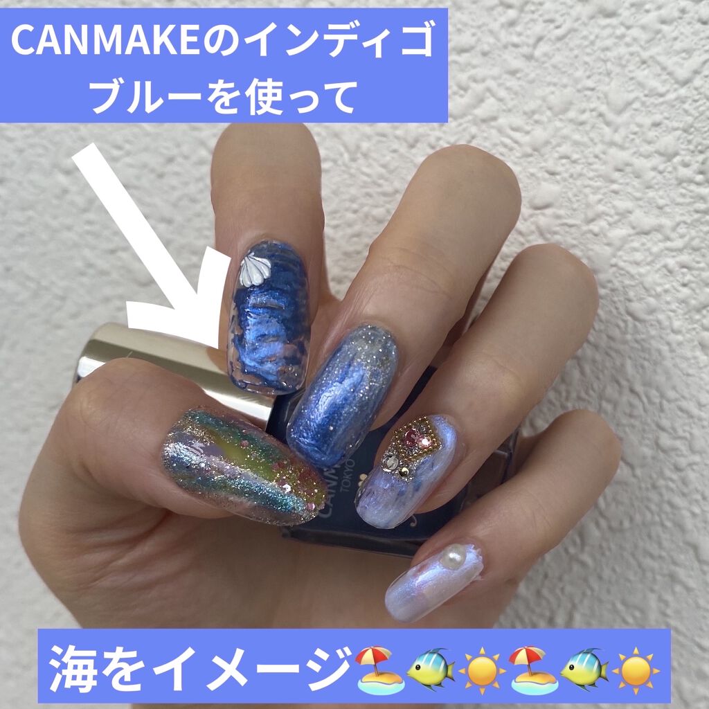カラフルネイルズ/キャンメイク/マニキュアを使ったクチコミ（2枚目）
