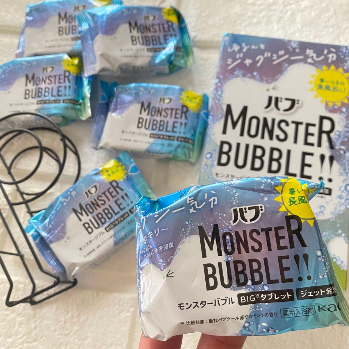 モンスターバブル ゆるんとジャグジー気分/バブ/炭酸系入浴剤を使ったクチコミ(4枚目)