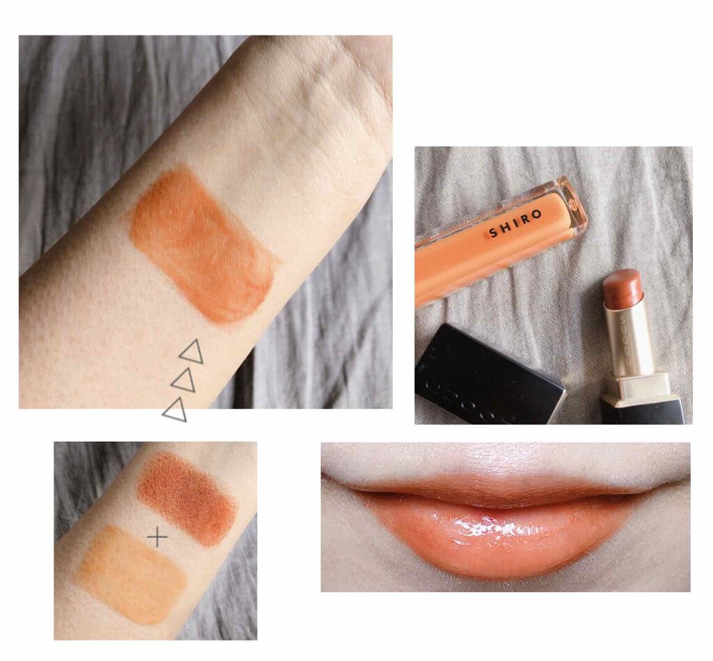 エッセンスリップオイルカラー/SHIRO/リップオイルを使ったクチコミ（3枚目）