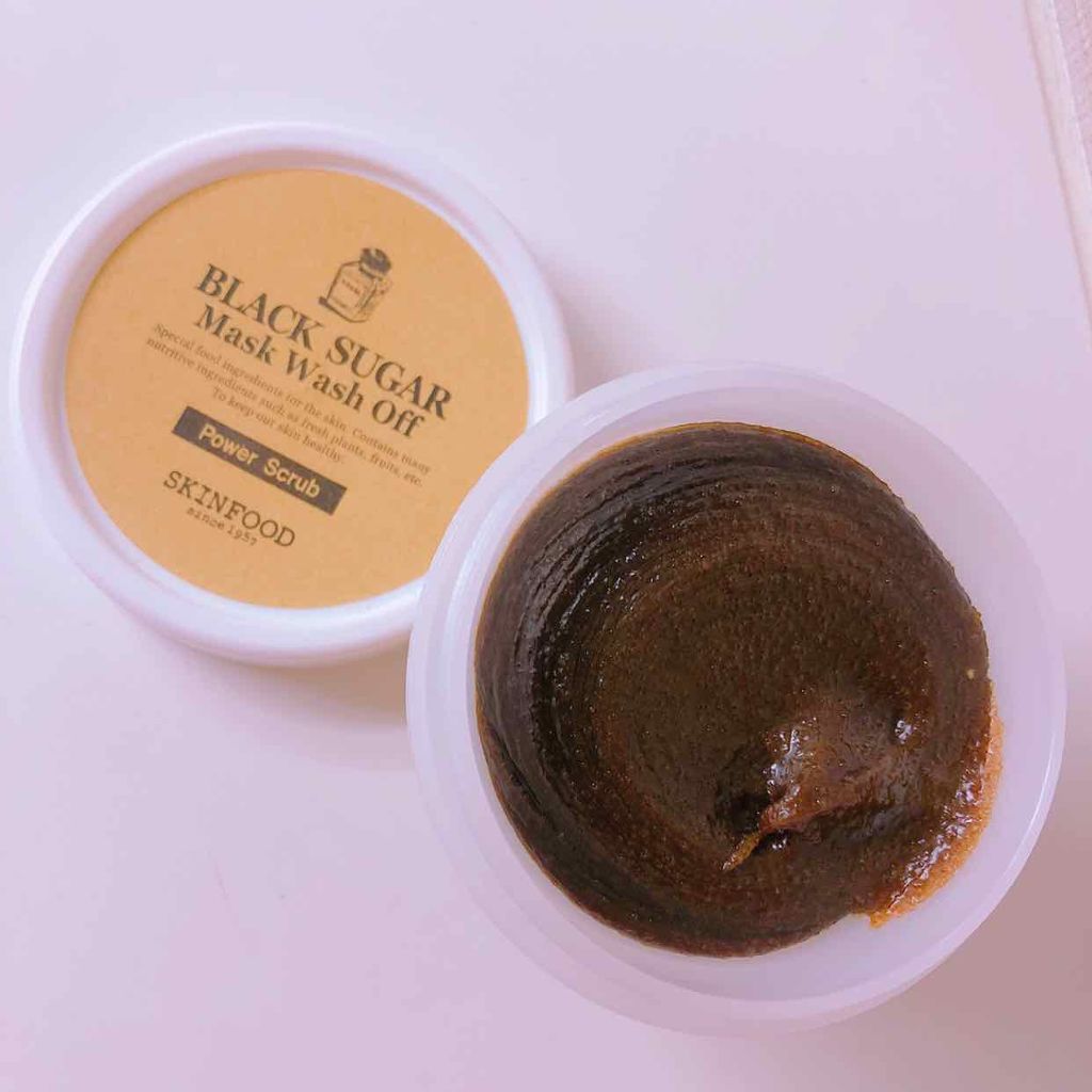 ブラックシュガーマスク ウォッシュオフ/SKINFOOD/洗い流すパック・マスクを使ったクチコミ(2枚目)