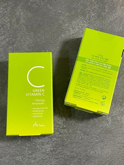 アリウル グリーンビタミンC トーニングセラム(アンプル)/Ariul/美容液を使ったクチコミ(3枚目)