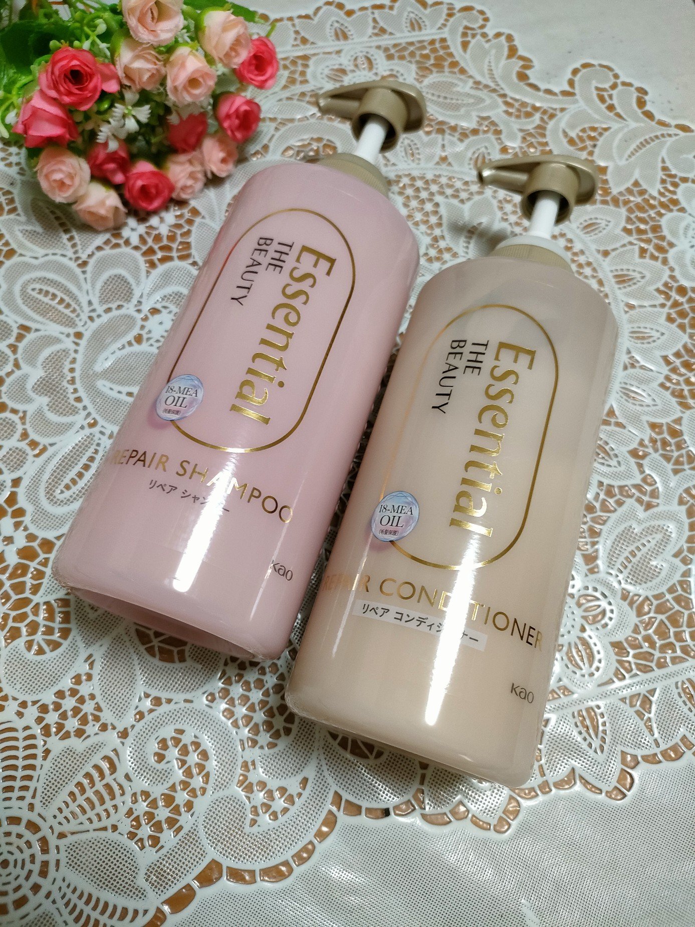 ザビューティ リペアシャンプー・コンディショナー/エッセンシャル/市販シャンプーを使ったクチコミ（1枚目）