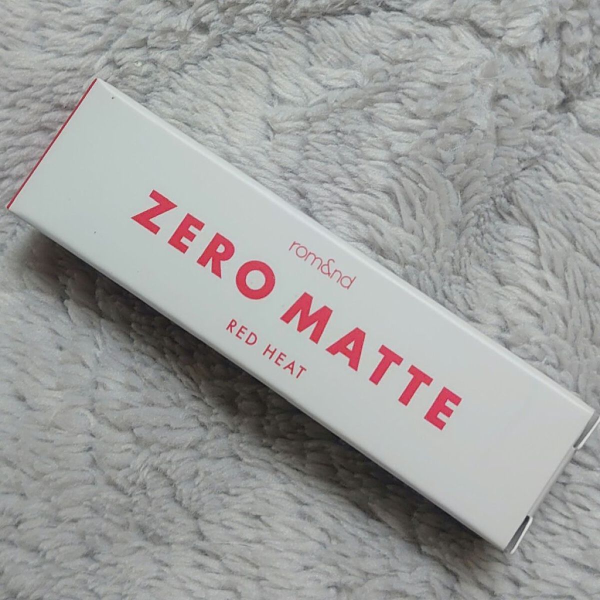 ゼロマットリップスティック 17 レッドヒート/rom&nd/口紅を使ったクチコミ（1枚目）