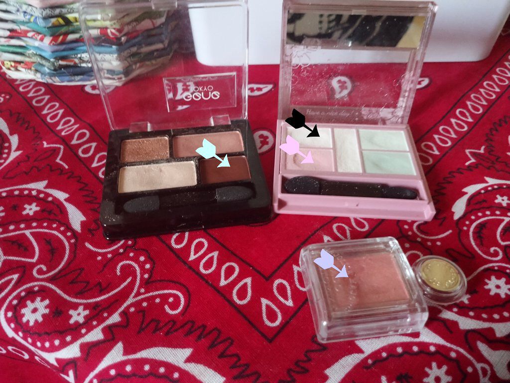 GENE TOKYO リラクシーアイシャドウ/DAISO/アイシャドウパレットを使ったクチコミ（1枚目）