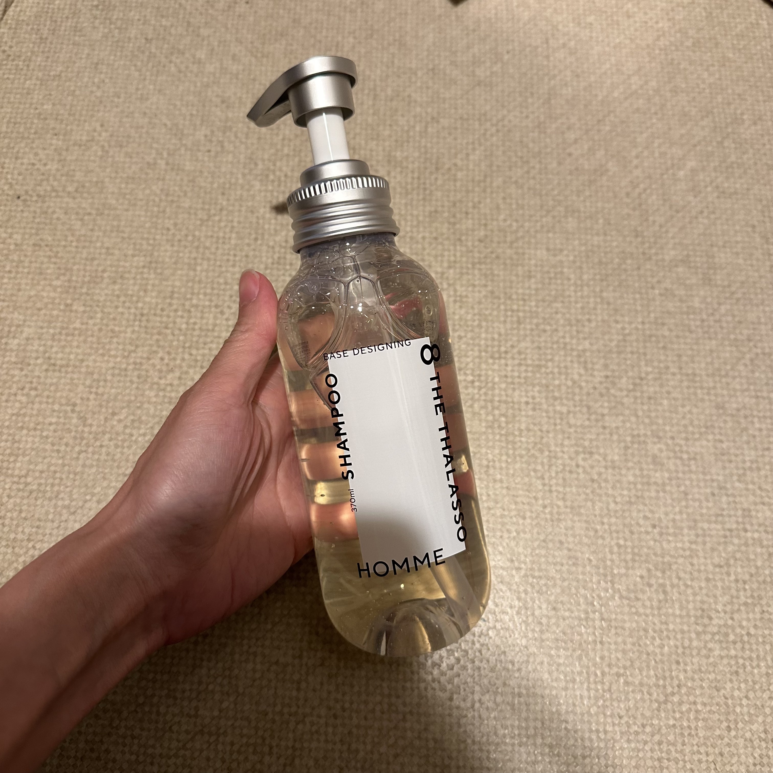 エイトザタラソ オム ベースデザイニング シャンプー／ヘアトリートメント/エイトザタラソ/市販シャンプーを使ったクチコミ（2枚目）