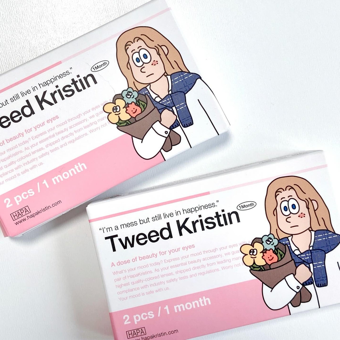 Tweed Kristin 1month/Hapa kristin/1ヶ月(1MONTH)カラコンを使ったクチコミ(4枚目)