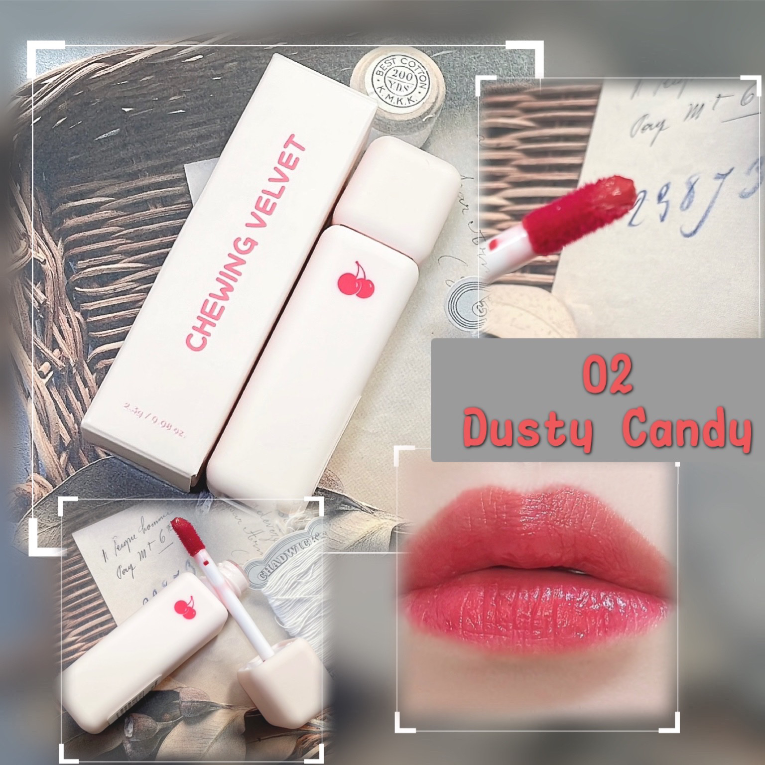 チューインガムベルベットティント/KIRSH(キルシー)/リップティントを使ったクチコミ（1枚目）