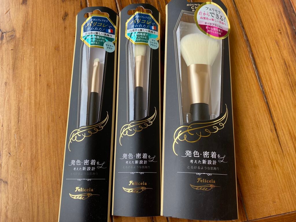 チークブラシ(先丸)/フェリセラ/メイクブラシを使ったクチコミ(3枚目)