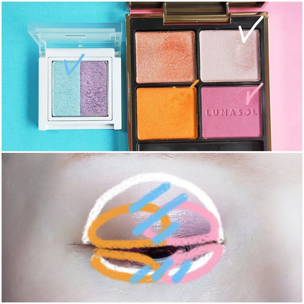 アイカラーレーション/LUNASOL/アイシャドウパレットを使ったクチコミ(3枚目)