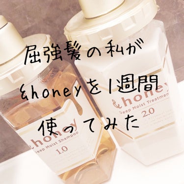 ディープモイスト シャンプー1.0／ヘアトリートメント2.0/&honey/シャンプー・コンディショナーを使ったクチコミ（1枚目）