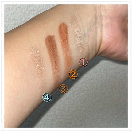 トーンアップアイシャドウ/CEZANNE/アイシャドウパレットを使ったクチコミ(4枚目)