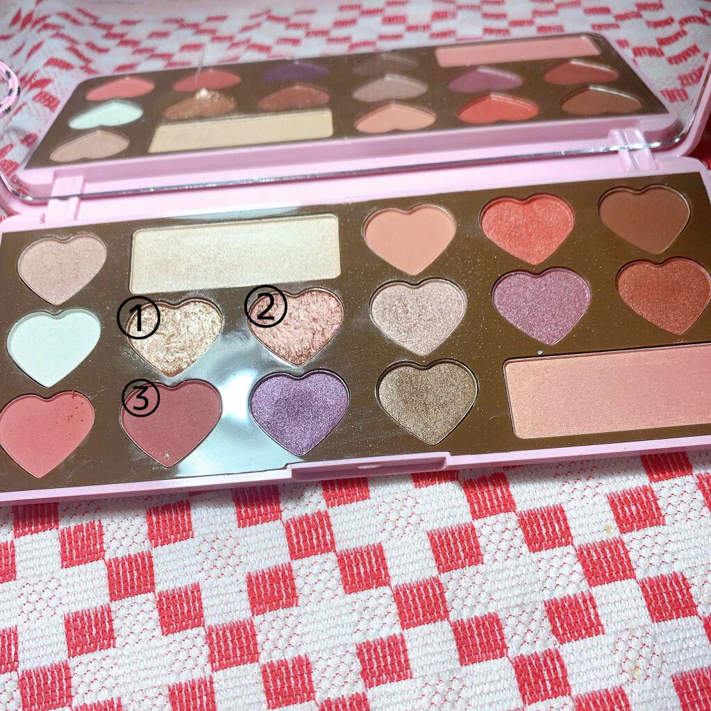 チョコレート ピンク ラブ アイシャドウ/HOJO/アイシャドウパレットを使ったクチコミ(3枚目)