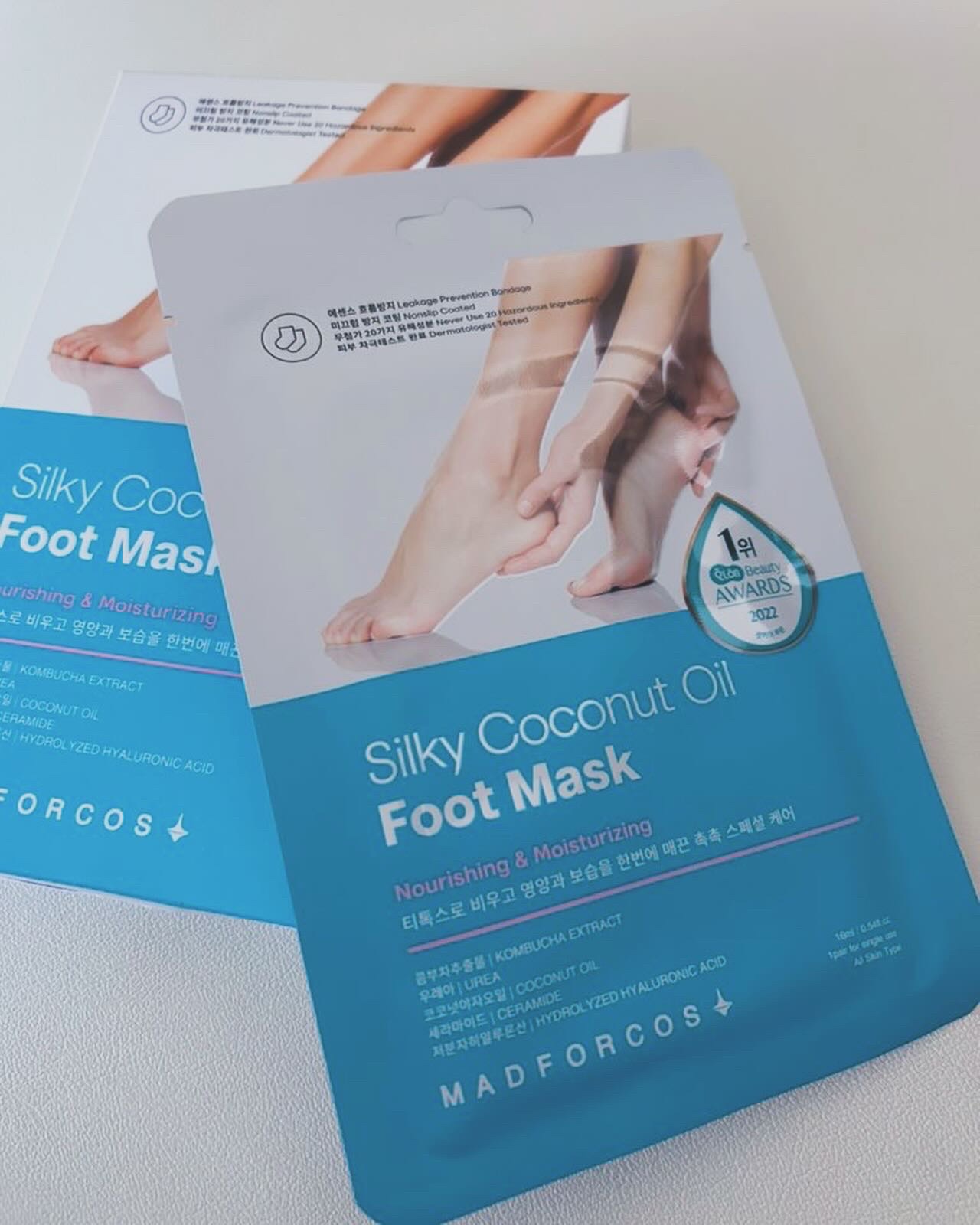 シルキーココナッツオイルフットマスク /MADFORCOS/レッグ・フットケアを使ったクチコミ（1枚目）