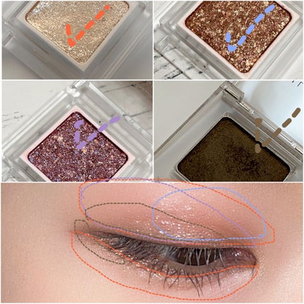 パラドゥ シングルアイシャドウ /パラドゥ/単色アイシャドウを使ったクチコミ(8枚目)