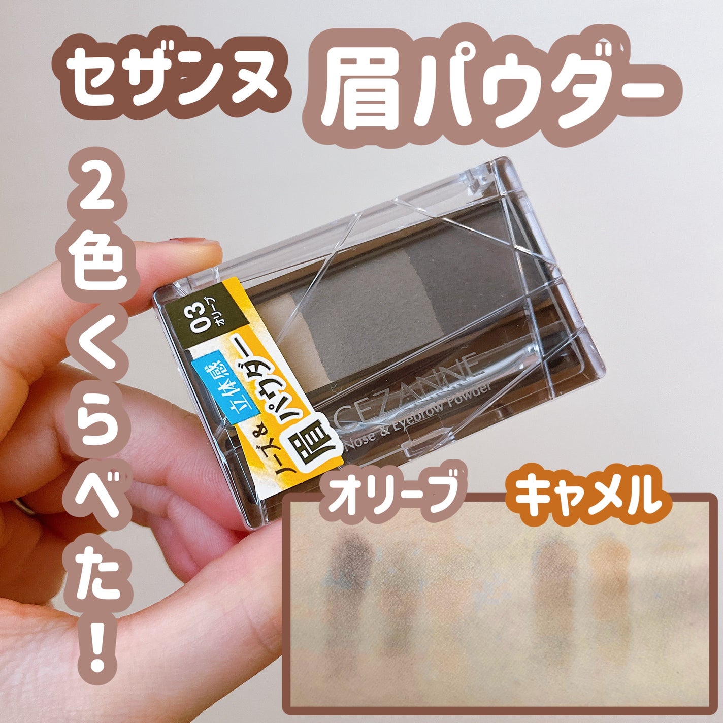 ノーズ&アイブロウパウダー/CEZANNE/パウダーアイブロウを使ったクチコミ(1枚目)