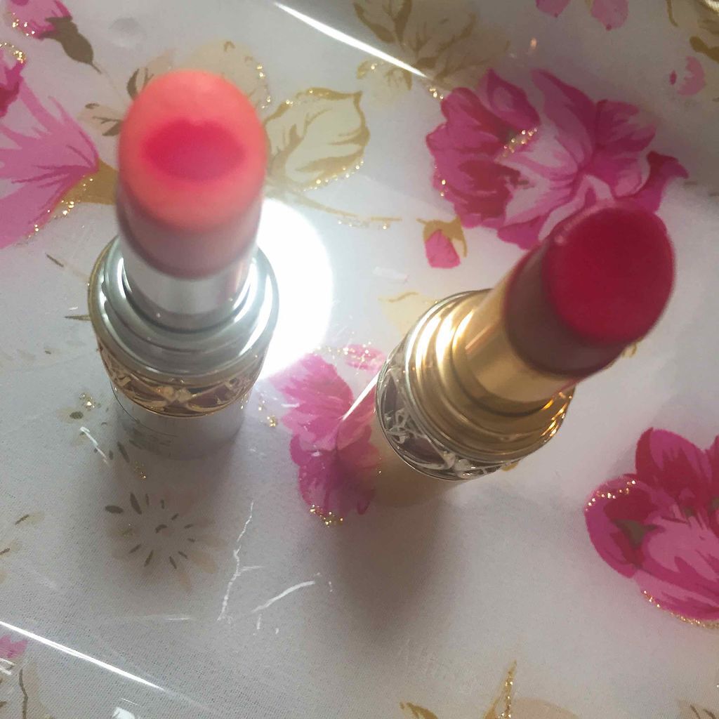 ルージュ ヴォリュプテ シャイン/YVES SAINT LAURENT BEAUTE/口紅を使ったクチコミ（2枚目）