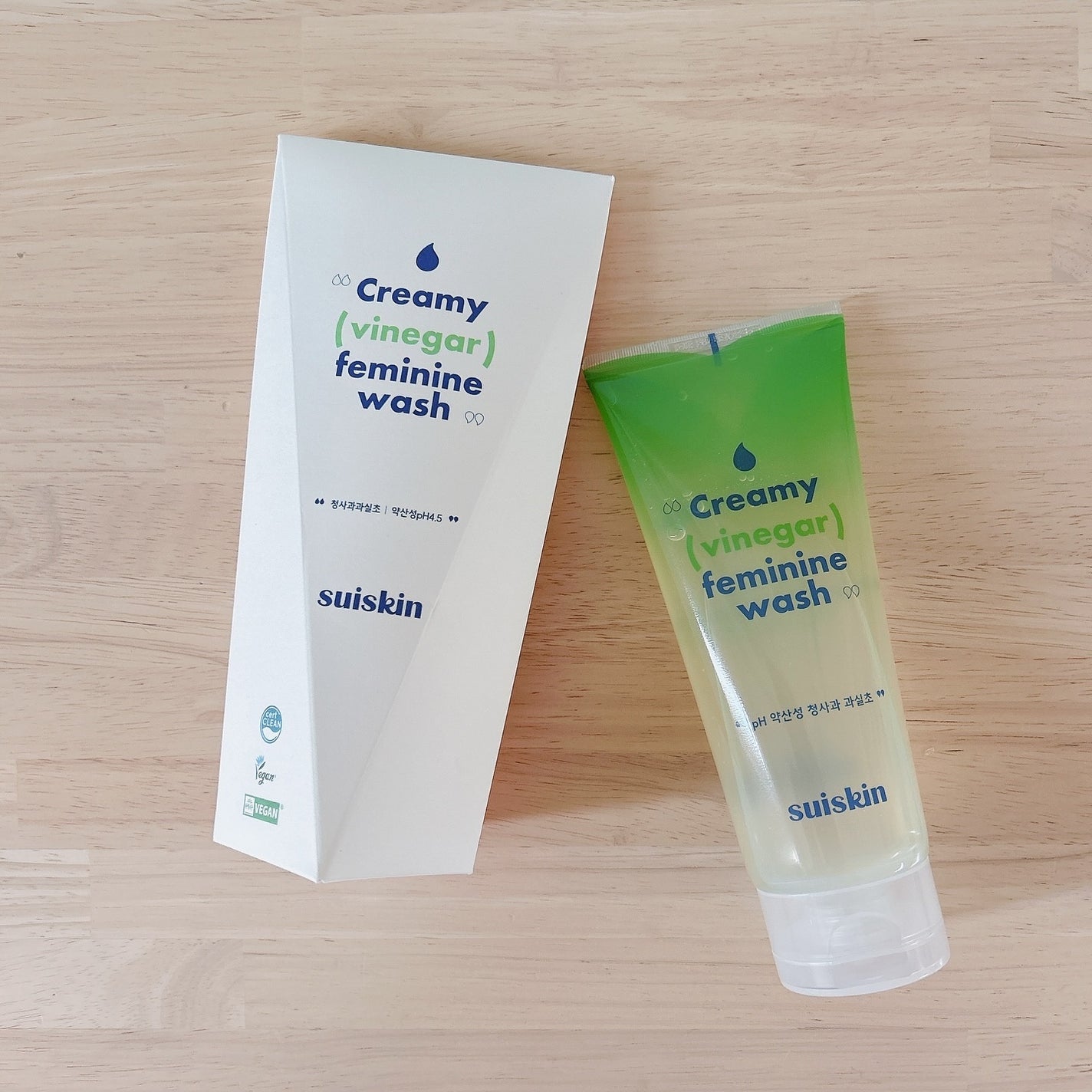 クリーミービネガーフェミニンウォッシュ/suiskin/ボディソープを使ったクチコミ(1枚目)