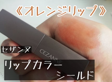 リップカラーシールド/CEZANNE/口紅を使ったクチコミ(1枚目)