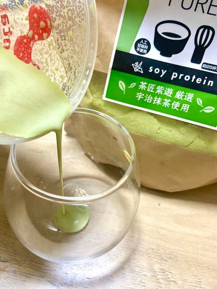 MATCHA PURE(プロテインパウダー)/ピュアパートナー/ソイプロテインを使ったクチコミ(1枚目)